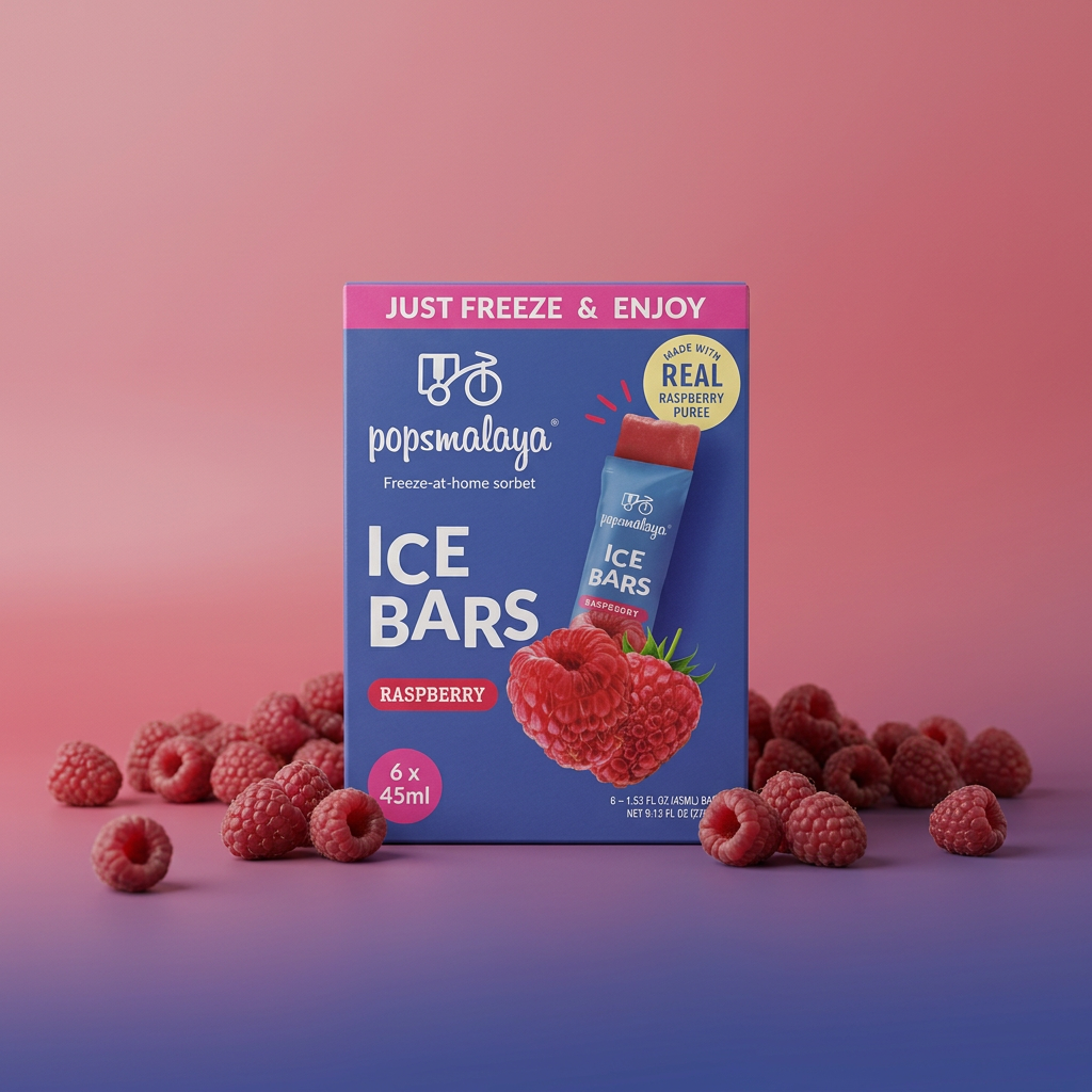 PopsMalaya Raspberry Ice Bars