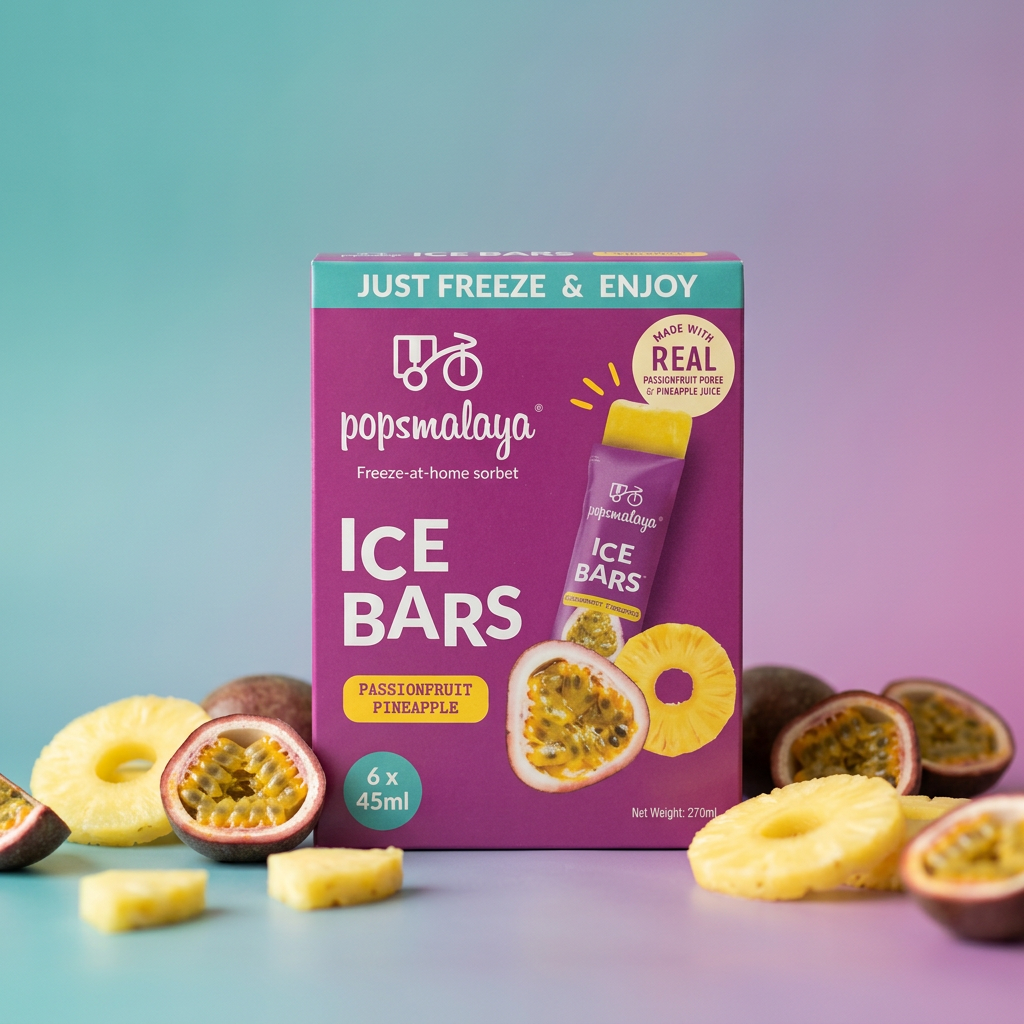 PopsMalaya Passionfruit Pineapple Ice Bars