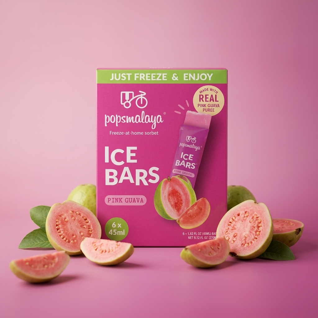 PopsMalaya Pink Guava Ice Bars